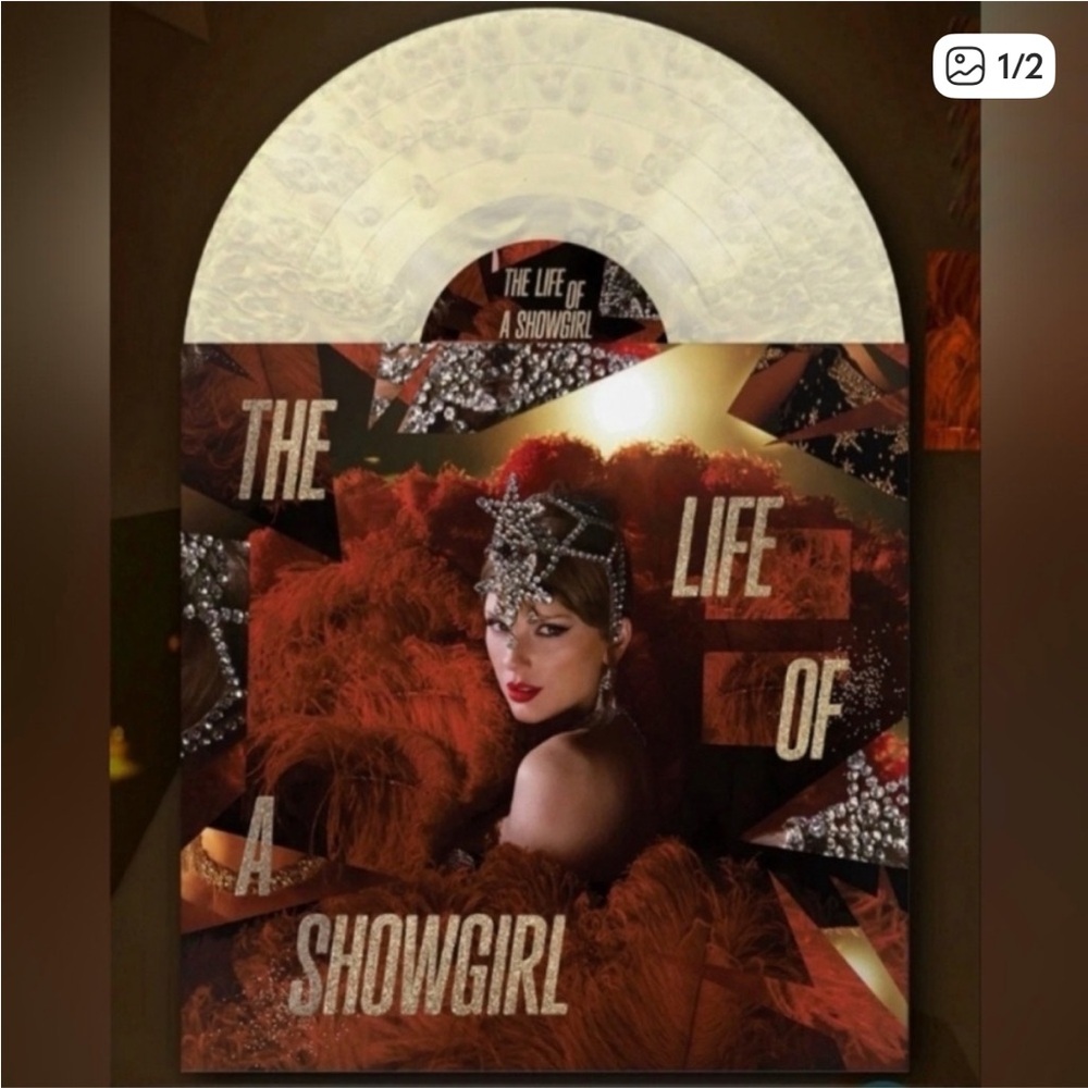 The Life of a Showgirl Vinyl Record - Tiny Bubbles in Champagne variant NWT